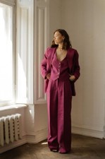 Linen Suits Women Summer 3Pcs