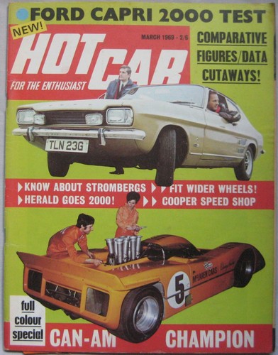 Hot car magazine march - march, 1969