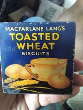 Vintage Macfarlane Lang's Toasted Wheat Biscuits sample tin