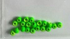** PACK OF 20 COUNTERSUNK BRASS BEADS FOR FLY TYING- CHOICE OF SIZE & COLOURS **