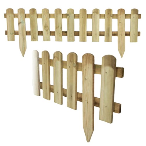 Wooden picket fence garden - wooden,