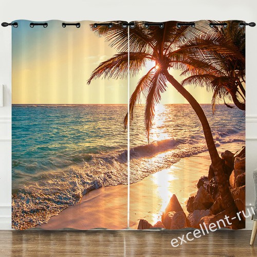 Holiday bedroom curtains ring - bedroom,