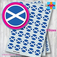 ROUND Scotland Scottish Flag
