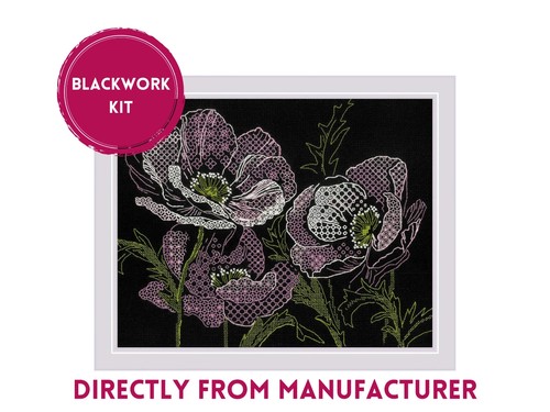 Riolis blackwork kit 1991 - 1991, lace