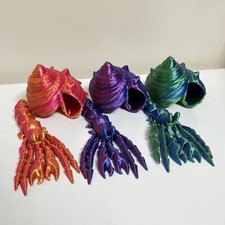 3D Printed Conch Shell Crab 3D