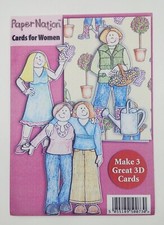 Papernation 3d Decoupage Card Making Kit for Women - makes 3 cards