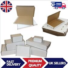 Small Postal Boxes White Royal Mail Die Cut Parcel Shipping Postage Package Box