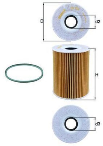 Oil filter mahle - fits, porsche