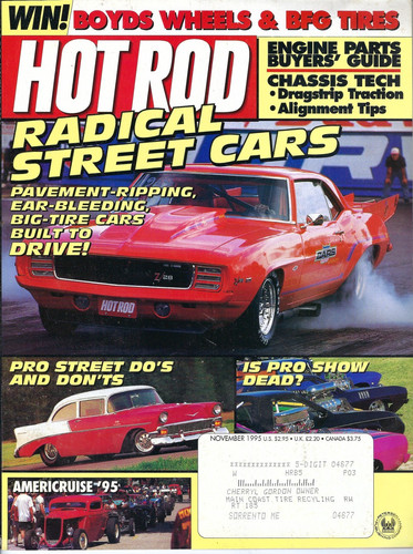November 1995 hot rod magazine - rod,