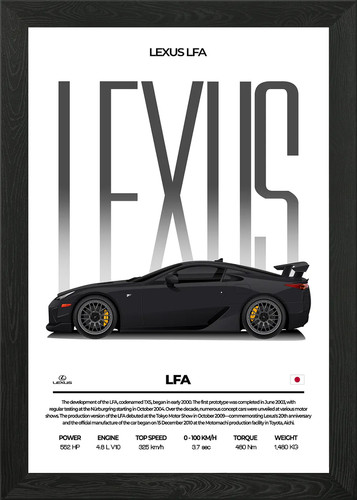 Lexus lfa framed wall - lexus,