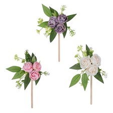 Artificial Rose Flower Cake