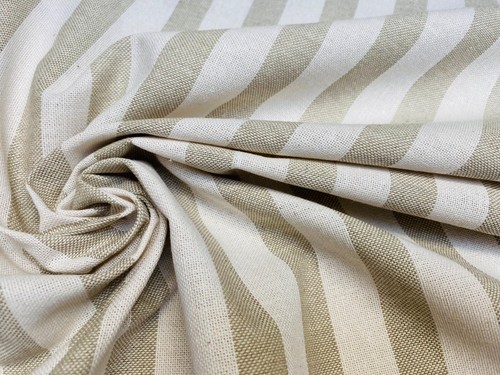 Linen look white stripes - look,