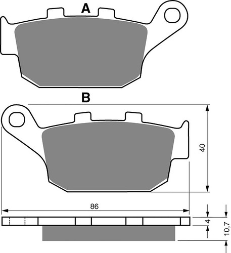 Brake disc pads rear goldfren - pads,