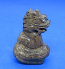 Japanese wood vintage Victorian Meiji Period oriental antique dragon netsuke