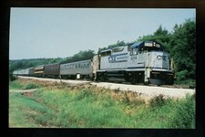 Train Railroad postcard CSX Transportation #6344 RoadRailer Rydal Georgia MJ636