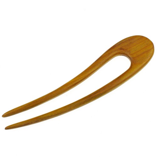Wood hair stick - hair, u