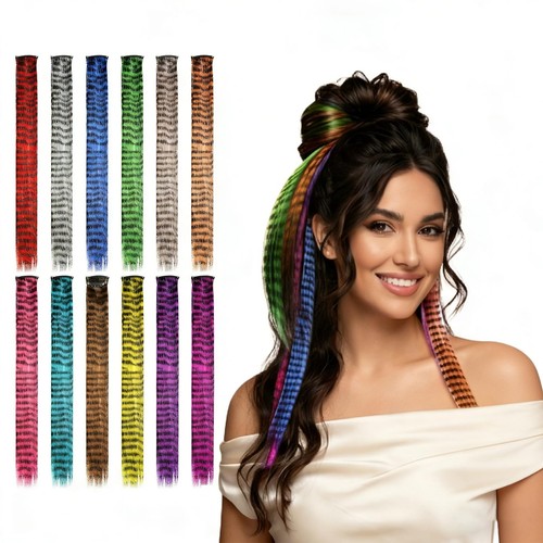 Pcs colorful raccoon tail - 12,