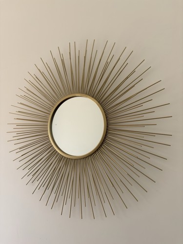 Gold sunburst wall - wall, 80cm