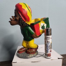 Rasta Man Jamaican Ashtray Ash Bob Marley with FREE Clipper Lighter UK Seller