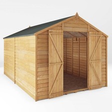 12x8 WOODEN GARDEN SHED DOUBLE