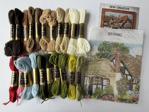 Spring cottage tapestry - spring,