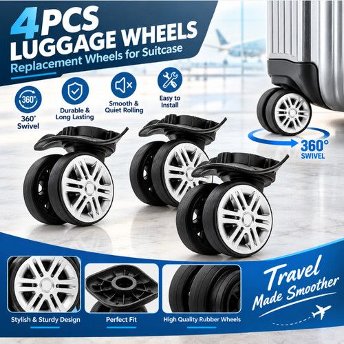 4pcs suitcase wheels - 4pcs,