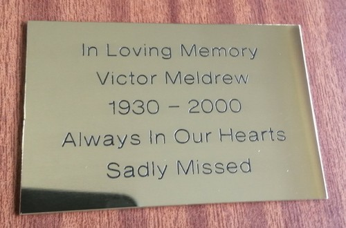 Brass polished engraved plaque - brass,