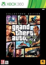 Grand Theft Auto V Collector Edition w/ Cap Bag Key Map Xbox 360 GTA Video Game