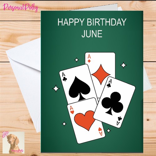 Personalised playing cards - playing,