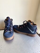 Nike Lebron James XII Mid-Top QS Fireberry Denim Blue Men's Trainers Boots Shoes