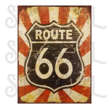 Route 66 Retro style metal tin