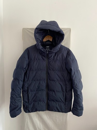Uniqlo navy hooded full - full, zip
