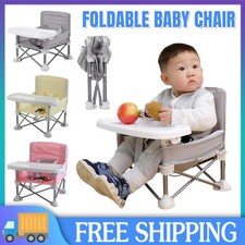 Foldable Baby Booster Seat Dining Chair with Tray Baby Feeding Chair for Toddler