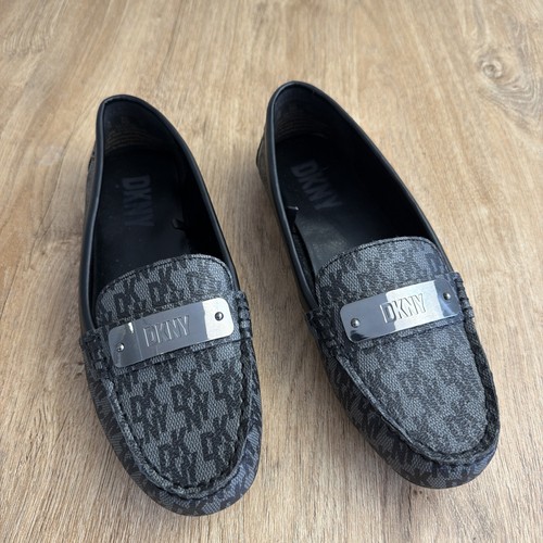 Dkny moccasin black grey - moccasin, slip