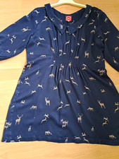 Joules Christmas Deer Dress. Ladies Size 14.