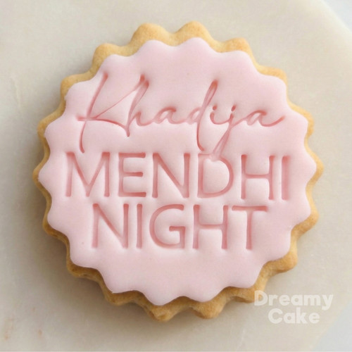 Custom mendhi night - mendhi, cookie