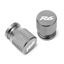 YAMAHA R6 Metal Dust Caps Pair