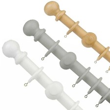 Wooden Curtain Pole Rail Rod