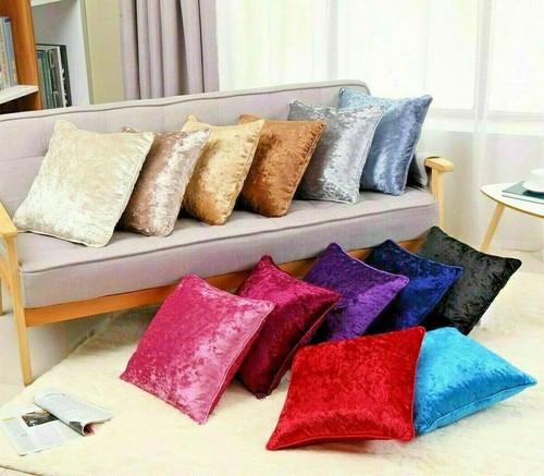 Luxury plain crushed velvet - crushed,