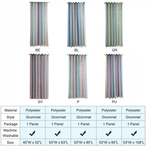 Astar curtains stars blackout - astar,