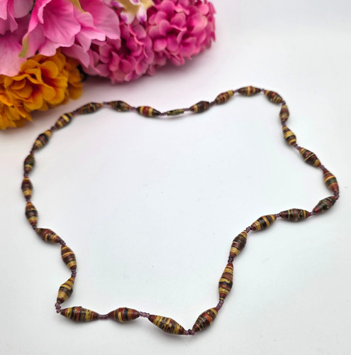 Vintage uganda paper bead - vintage,