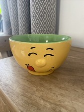 Funny Face Bowl Yellow & Green