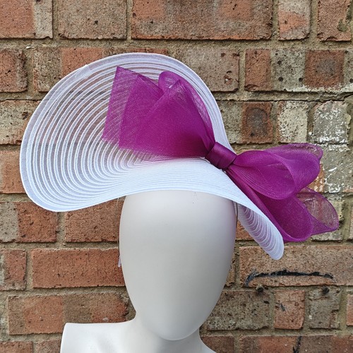 White plum bow crinoline - plum,