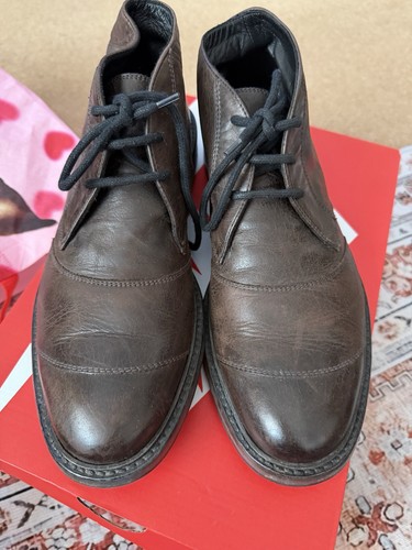 Belstaff brown leather chukka - leather,