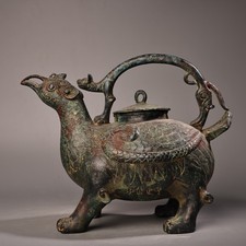 Bronze Phoenix Bird Ewer (He)