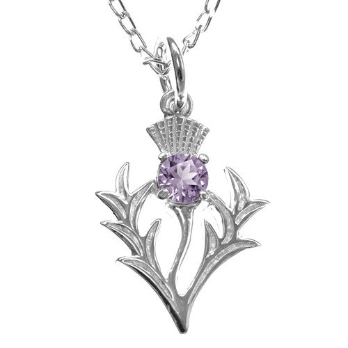 Silver scottish thistle - silver,