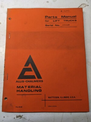 Allis chalmers fork lift - allis, truck