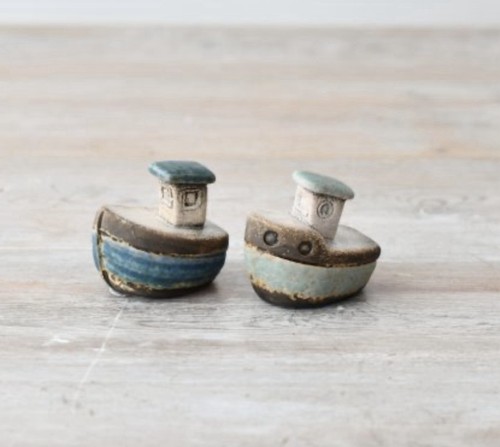 Boats set rustic small - 2,