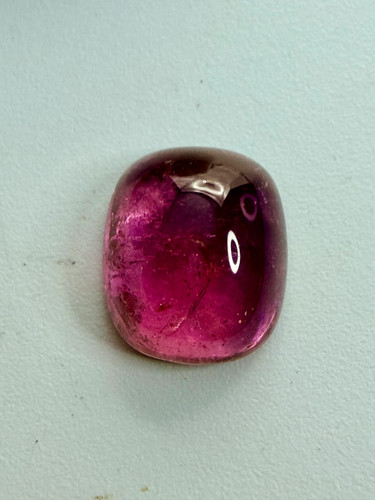 Rubellite tourmaline oval - rubellite,