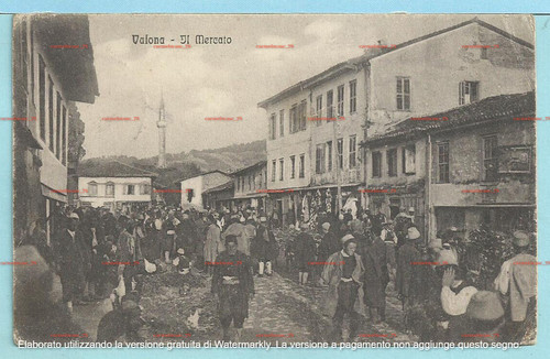 Postcard valona - postcard, (albania)